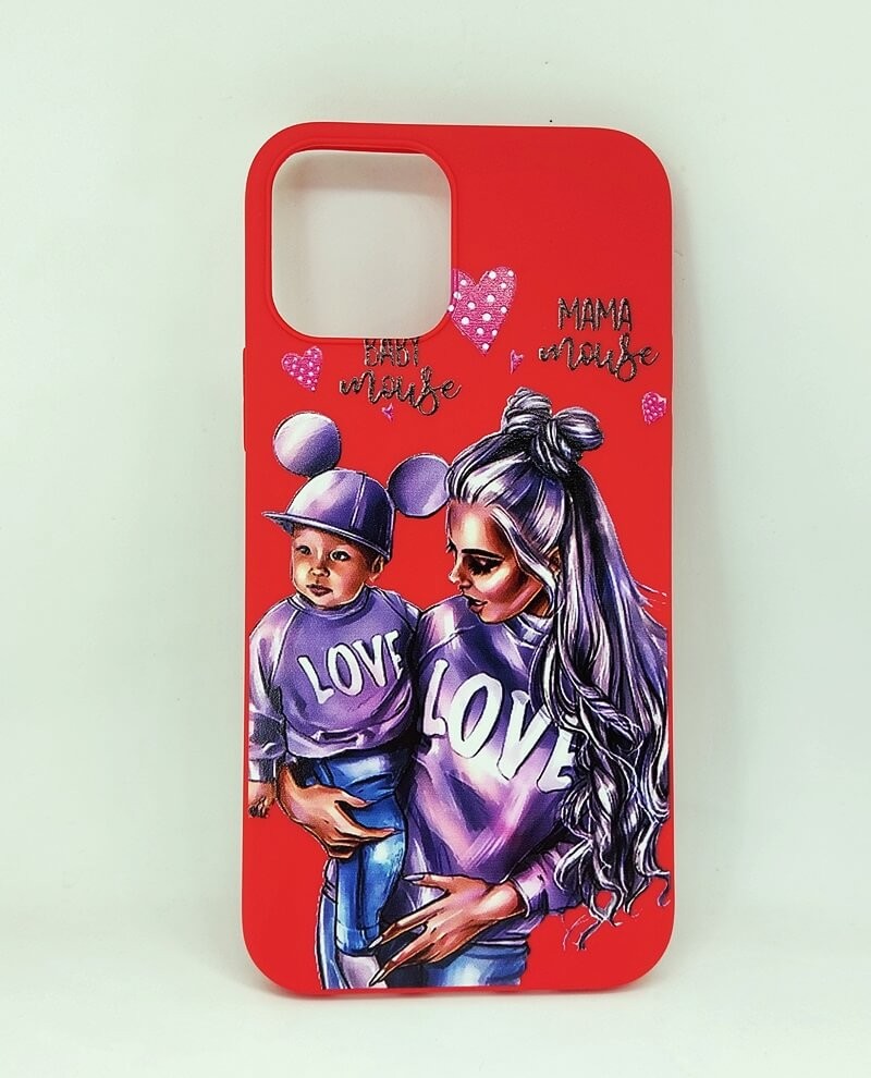 Накладка Max Capa для iPhone 12 / 12 Pro Mama Mouse (Red)-0