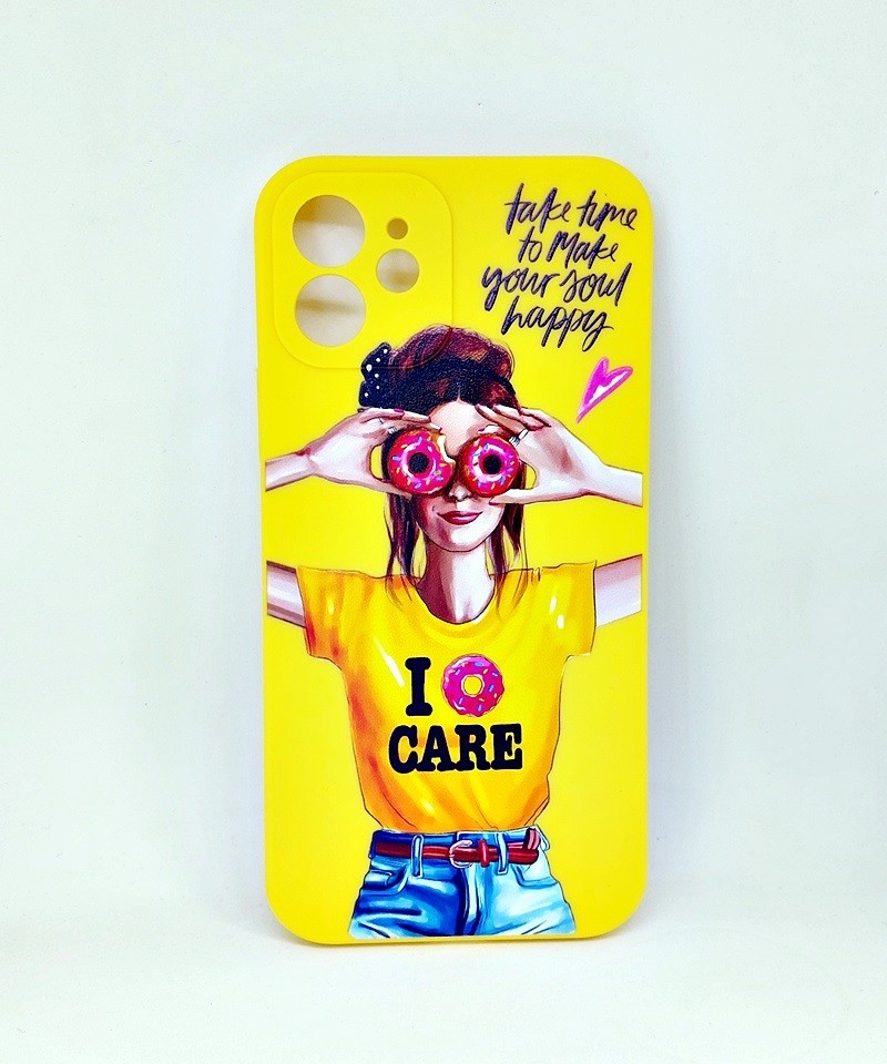 Накладка Max Capa для iPhone 12 Donuts (Жовта)-0