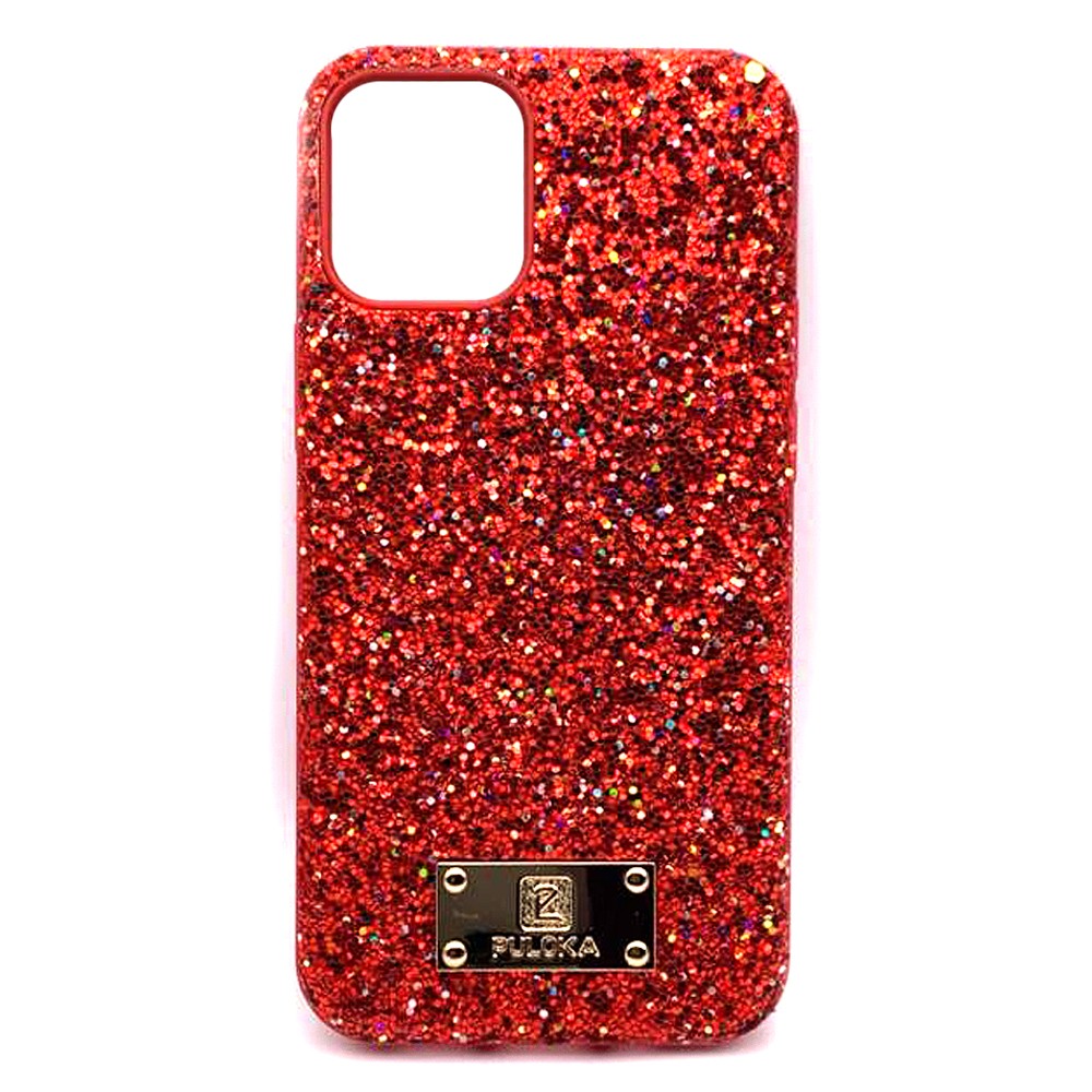 Накладка PULOKA SHINING для iPhone 12 Mini червона-0