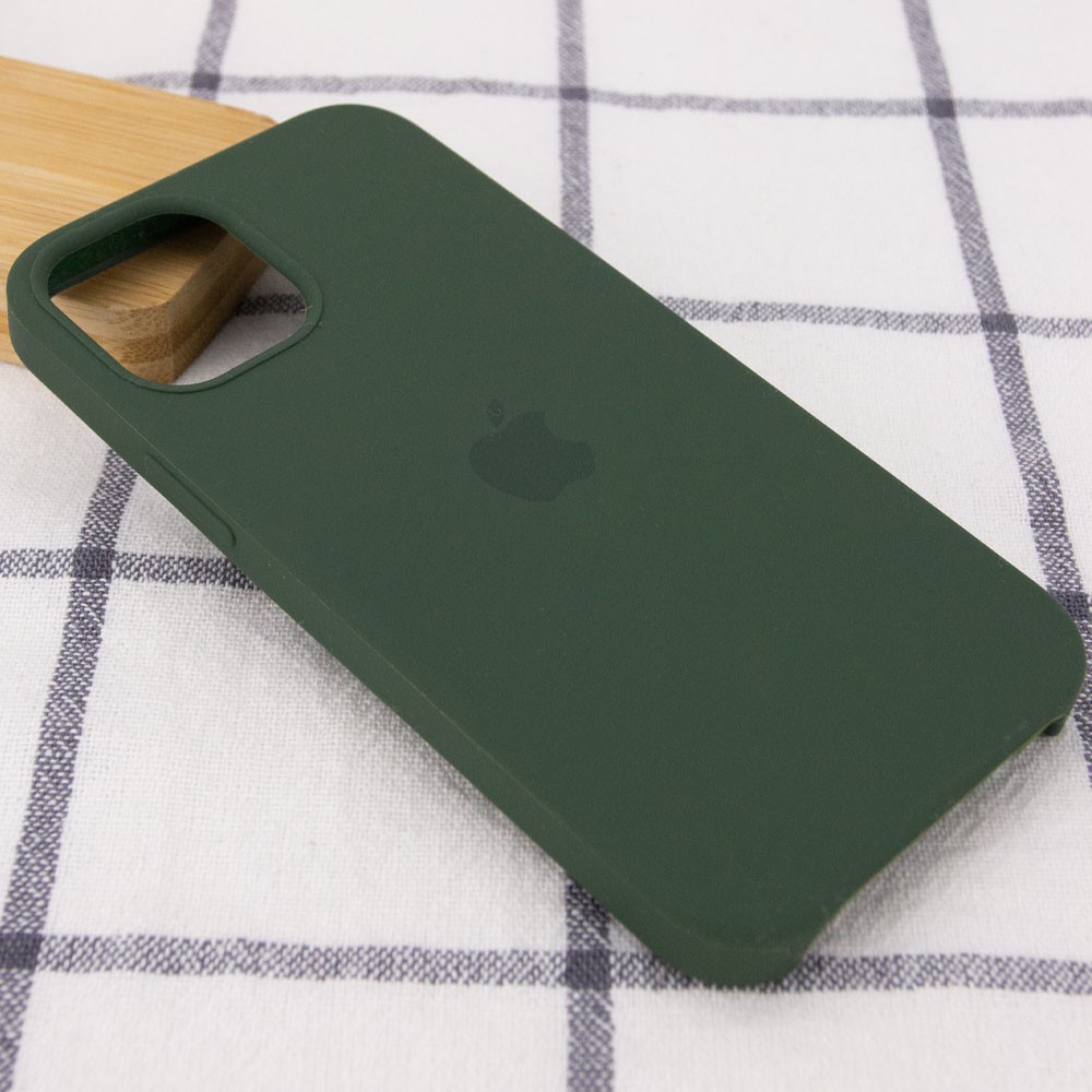 Silicone Case (AA) для iPhone 12 Pro / 12 (6.1") (Army green)-1
