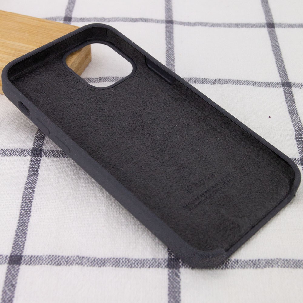 Silicone Case (AA) для iPhone 12 Pro Max (6.7") (Dark Grey)-2