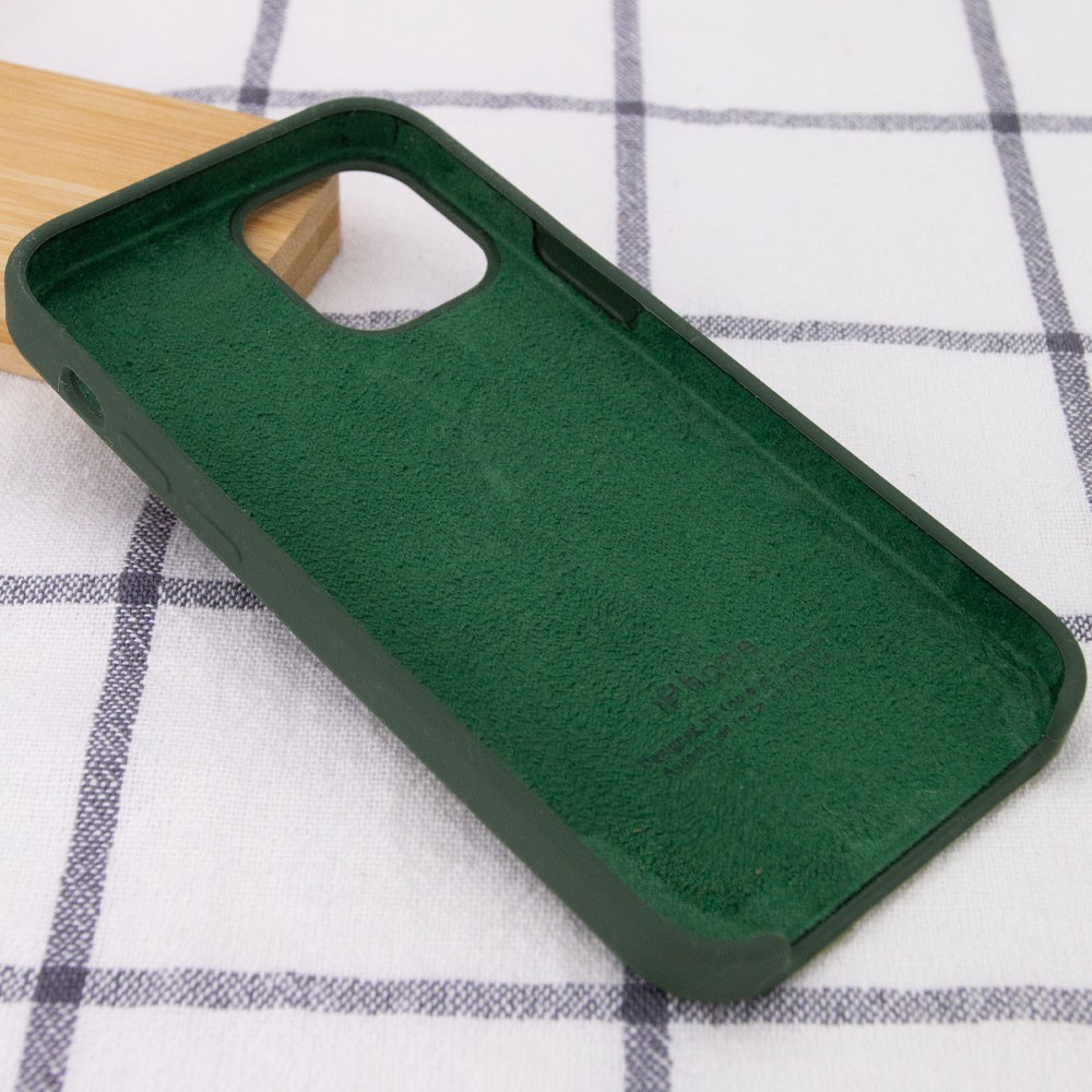 Silicone Case (AA) для iPhone 12 Pro Max (6.7") (Army green)-2