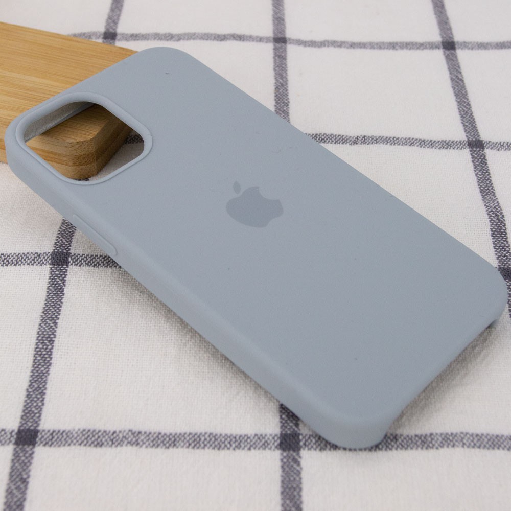 Silicone Case (AA) для iPhone 12 Pro / 12 (6.1") (Mist Blue)-1