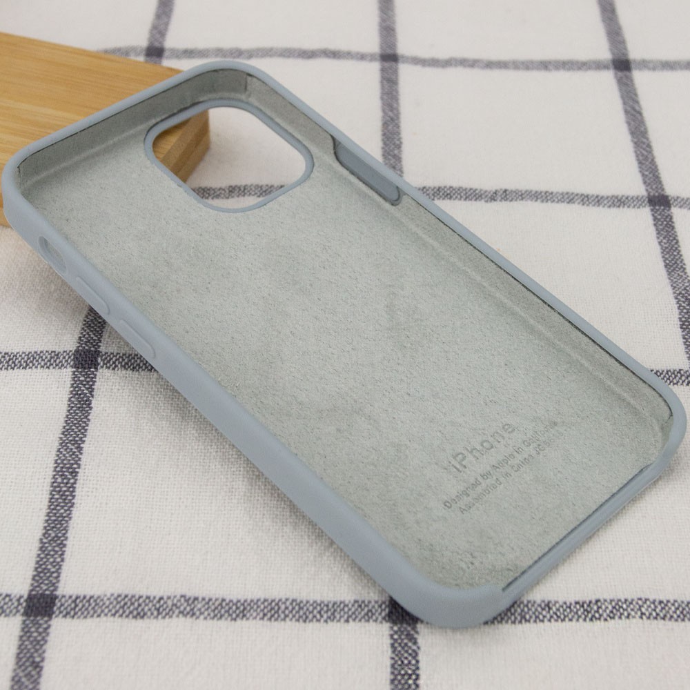 Silicone Case (AA) для iPhone 12 Pro / 12 (6.1") (Mist Blue)-2