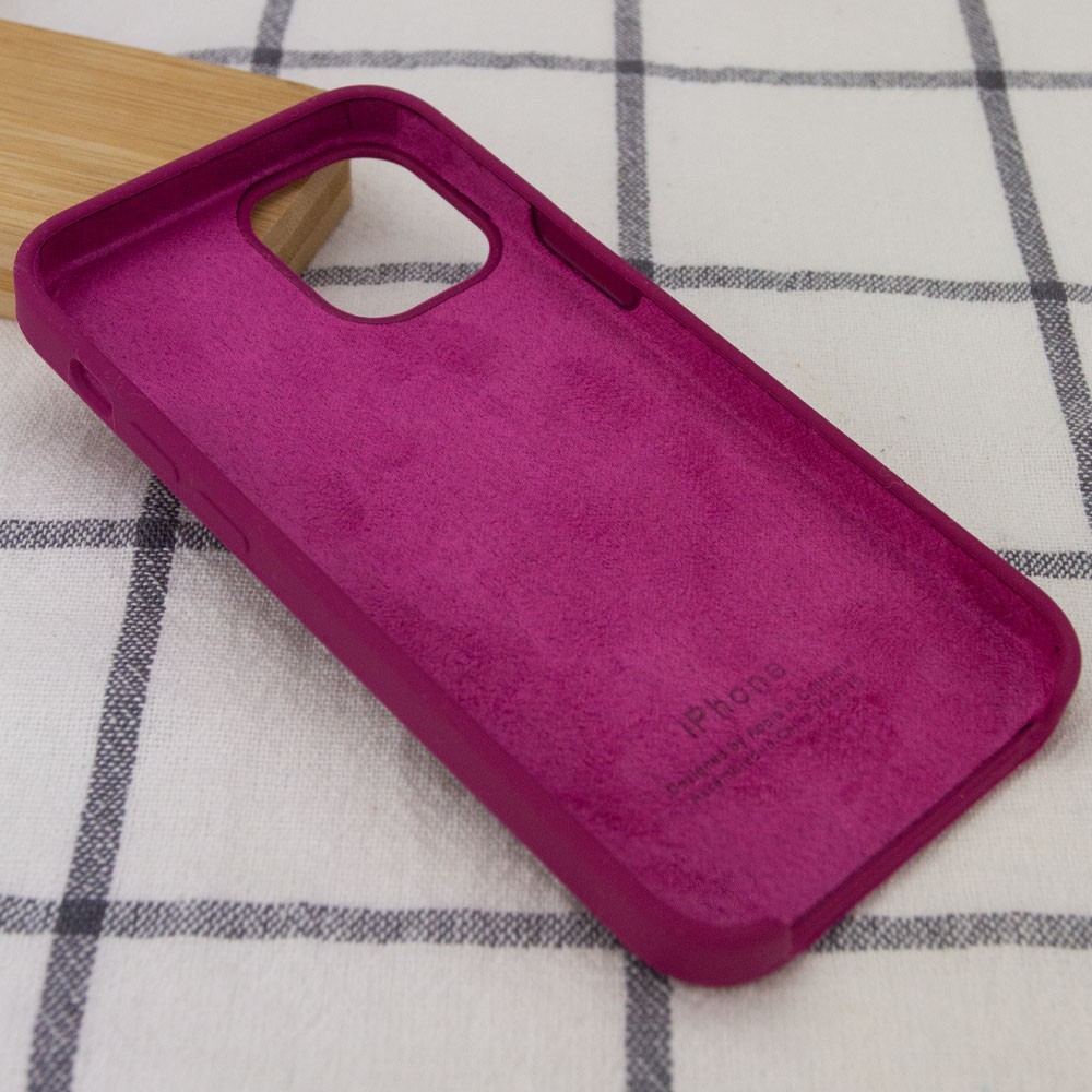 Silicone Case (AA) для iPhone 12 Pro / 12 (6.1") (Pomegranate)-2