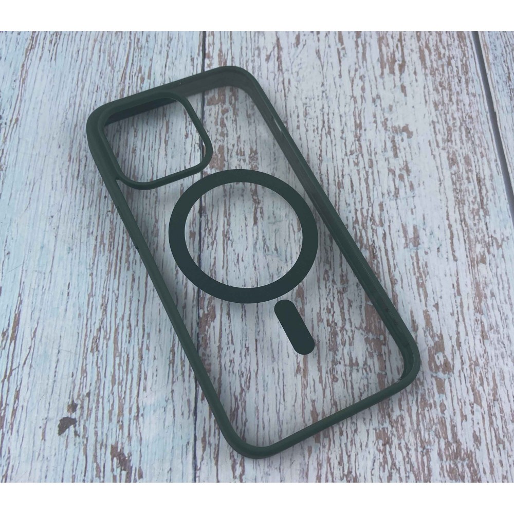 Накладка Magsafe MATTE ACRYLIC для iPhone 13 зелена-0