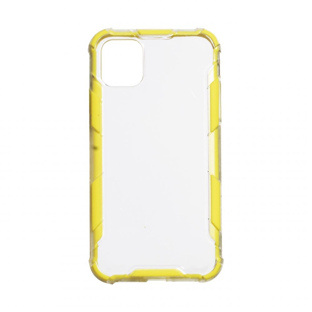 Накладка Armor Color Clear для Iphone 12 Pro Max жовта-0