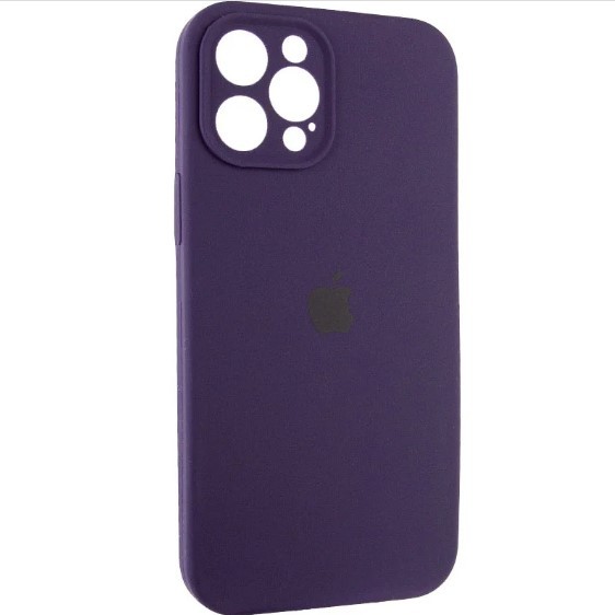 Silicone Case Full Camera Protective (AA) для iPhone 12 Pro (6.1")  (Elderberry)-0