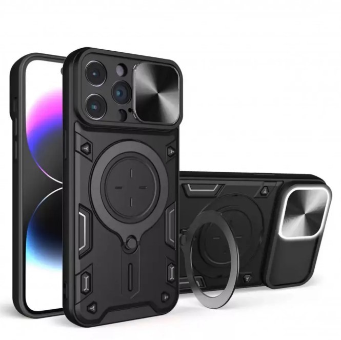Накладка Protective Stand Case для iPhone 12 Pro (Black)-0