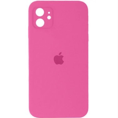 Silicone Case Square Full Camera Protective (AA) для iPhone 11 (Dragon fruit)-0