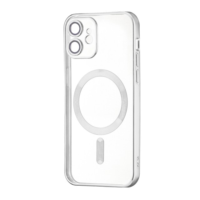 Накладка Metal Matte Case MagSafe для iPhone 15 (silver titanium)-0
