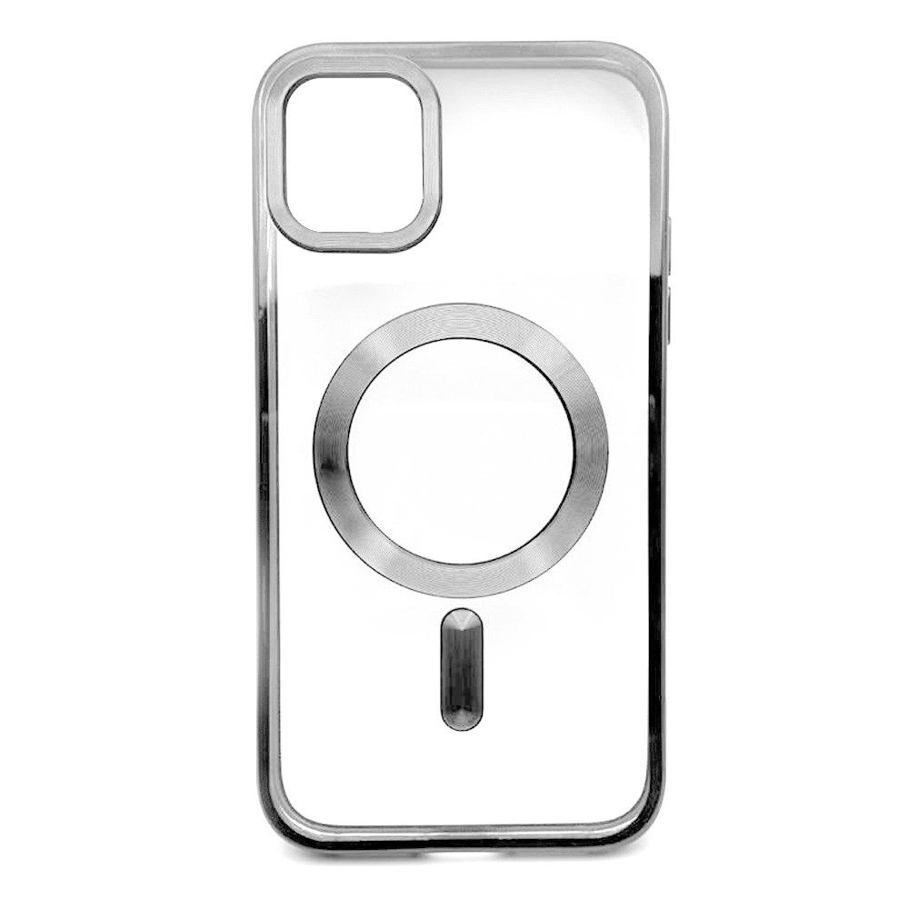 Накладка SHINING  MagSafe для Iphone 12/12 Pro  (Silver)-0