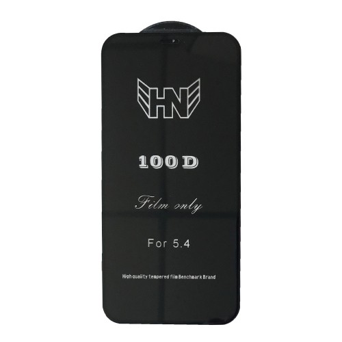 Захисне скло Film Only 100D для IPhone 12 Mini з чорною рамкою-0