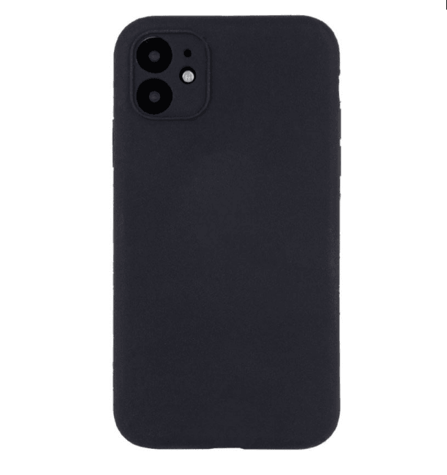 Silicone Case Full Camera Protective NO LOGO для iPhone 12 mini (Black)-0