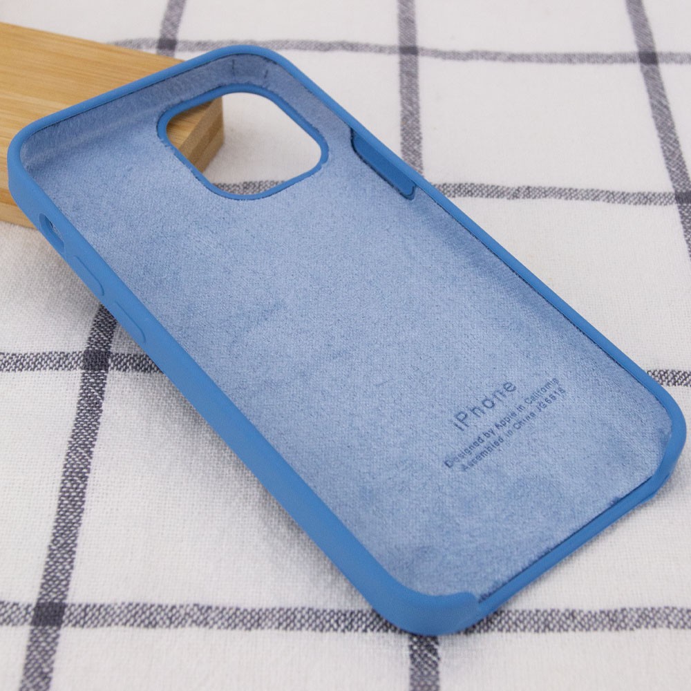 Silicone Case (AA) для iPhone 12 mini (5.4") (Denim Blue)-2