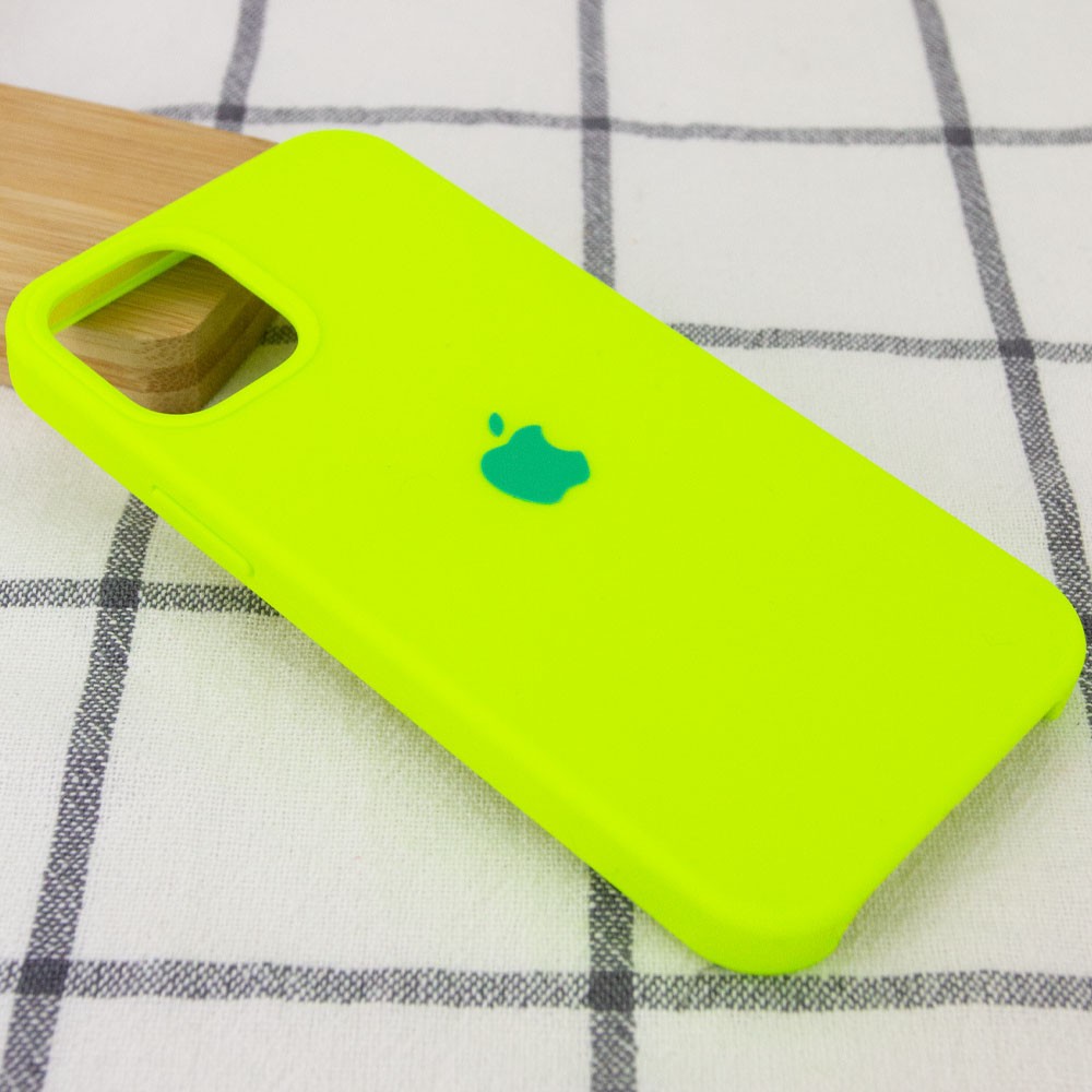 Silicone Case (AA) для iPhone 12 mini (5.4") (Neon Green)-1