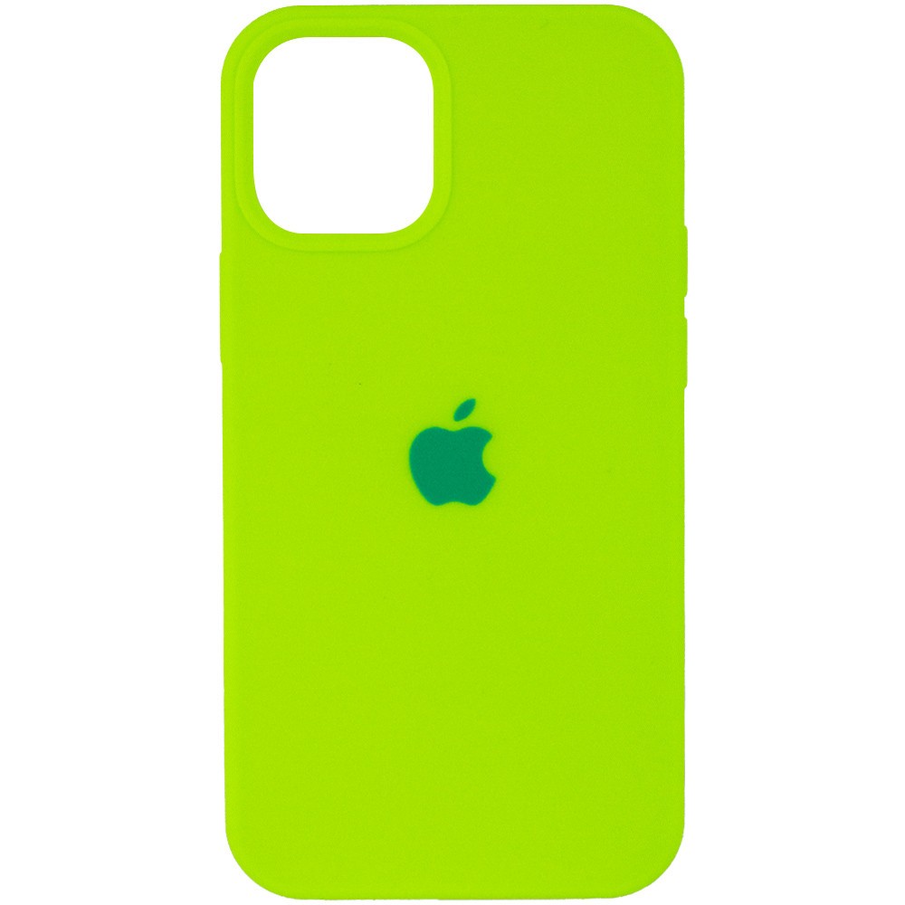 Silicone Case (AA) для iPhone 12 mini (5.4") (Neon Green)-0