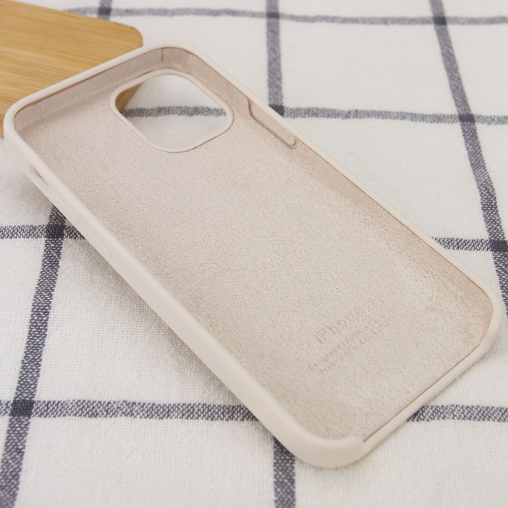 Silicone Case (AA) для iPhone 12 Pro / 12 (6.1") (Antigue White)-2