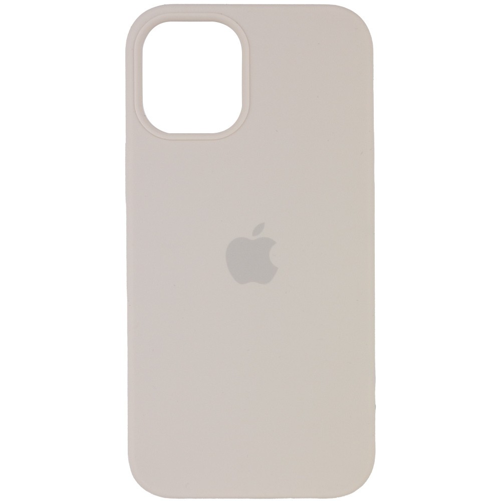 Silicone Case (AA) для iPhone 12 Pro / 12 (6.1") (Antigue White)-0