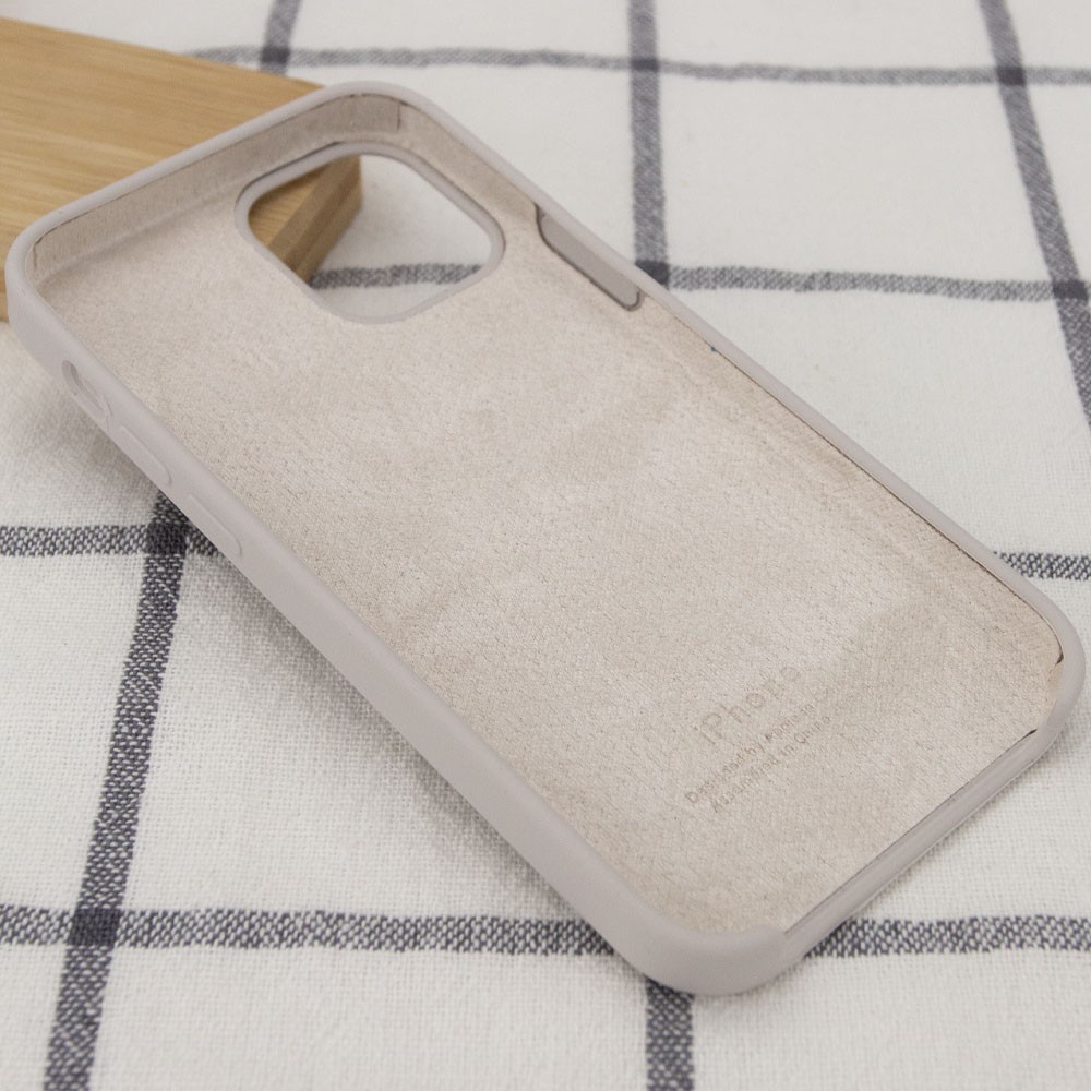 Silicone Case (AA) для iPhone 12 Pro / 12 (6.1") (Stone)-2