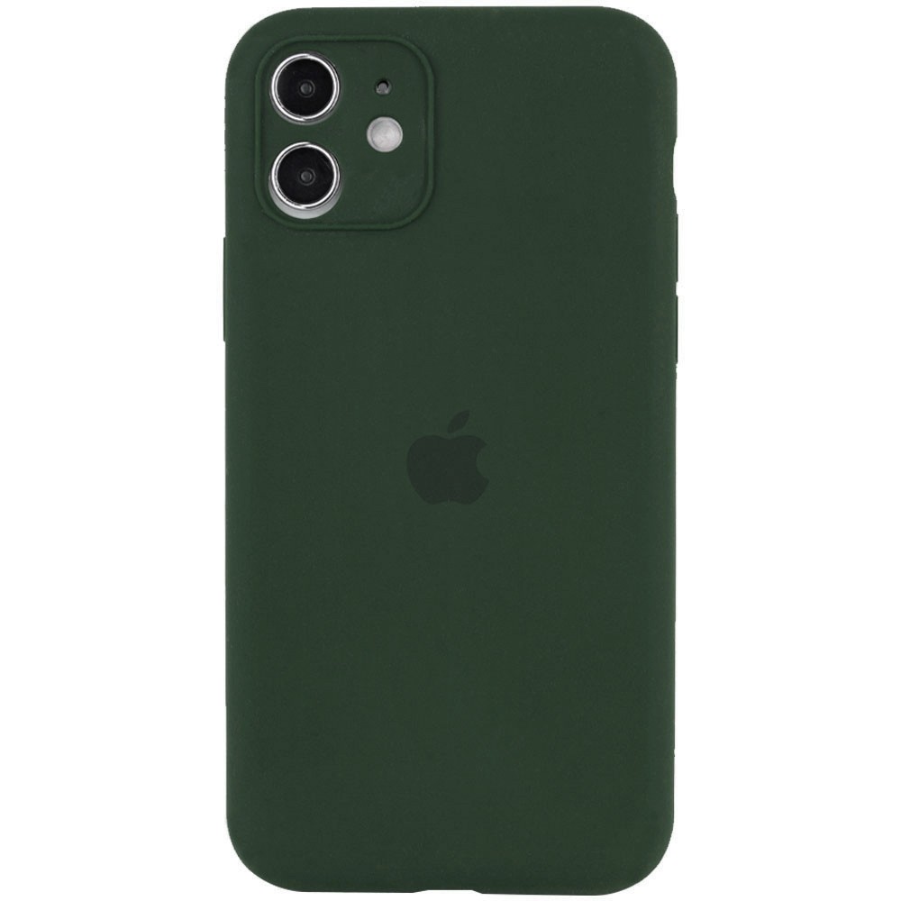 Silicone Case Full Camera Protective (AA) для iPhone 12 (6.1") (Cyprus Green)-0