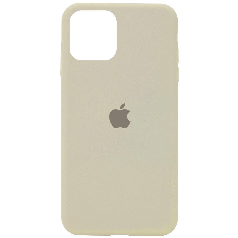 Silicone Case Full Protective (AA) для iPhone 15 Pro  (Antigue White)-0