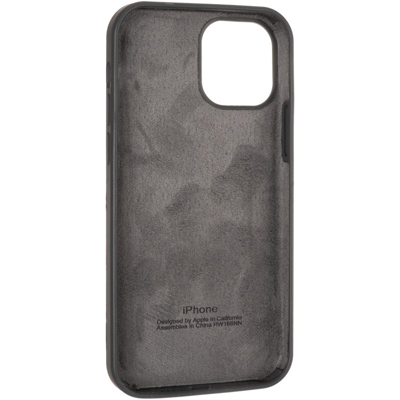 Silicone Case Full Protective (AA) для iPhone 14 Pro Max (Dark grey)-1