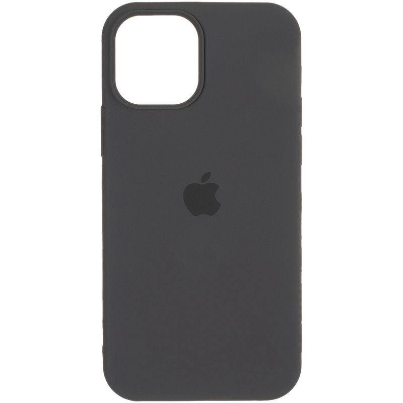 Silicone Case Full Protective (AA) для iPhone 14 Pro Max (Dark grey)-0