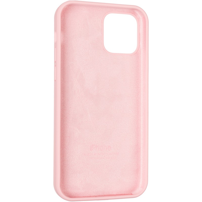 Silicone Case Full Protective (AA) для iPhone 12 / 12 Pro (Light pink)-1