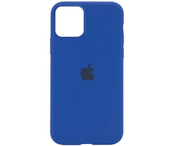 Silicone Case Full Protective (AA) для iPhone 12 /12 Pro  (Royal blue)-0