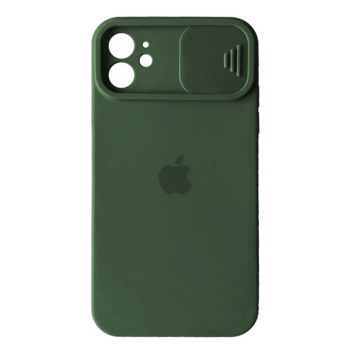 Silicone Case SLIDER для iPhone 12 (6.1") virid-0