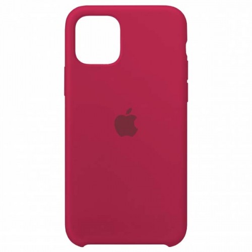 Silicone Case (AA) для iPhone 12 mini (5.4") (Rose red)-0