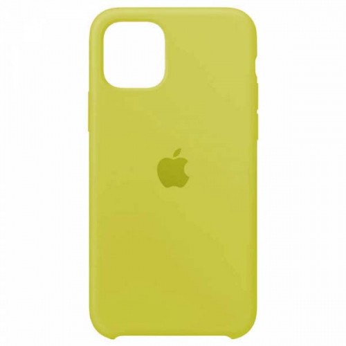 Silicone Case (AA) для iPhone 12 Pro / 12 (6.1") (Mellow Yellow)-0