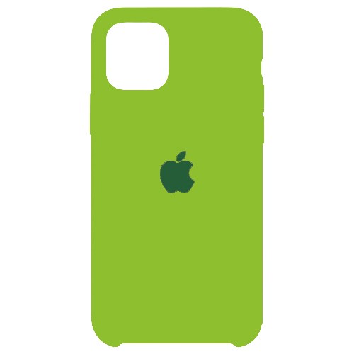 Silicone Case (AA) для iPhone 12 Pro / 12 (6.1") (Neon green)-0