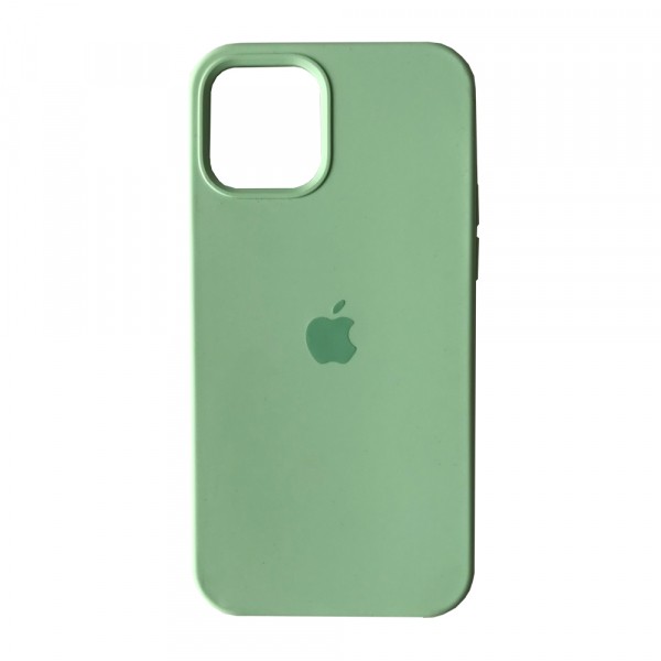 Silicone Case (AA) для iPhone 12 Pro / 12 (6.1") (Fresh green)-0