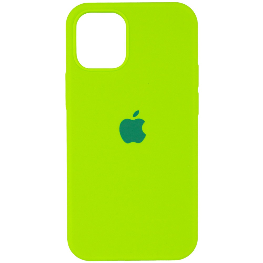 Silicone Case Full Protective (AA) для iPhone 15 (Neon green)-0