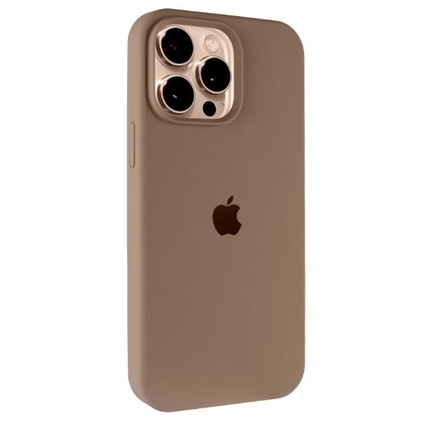 Silicone Case Full Protective (AA) для iPhone 13 Pro (Brown)-0