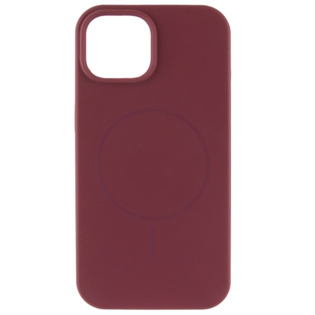 Чохол Silicone Case Full Protective NO LOGO with MagSafe для iPhone 12 Pro Max  (Plum)-0