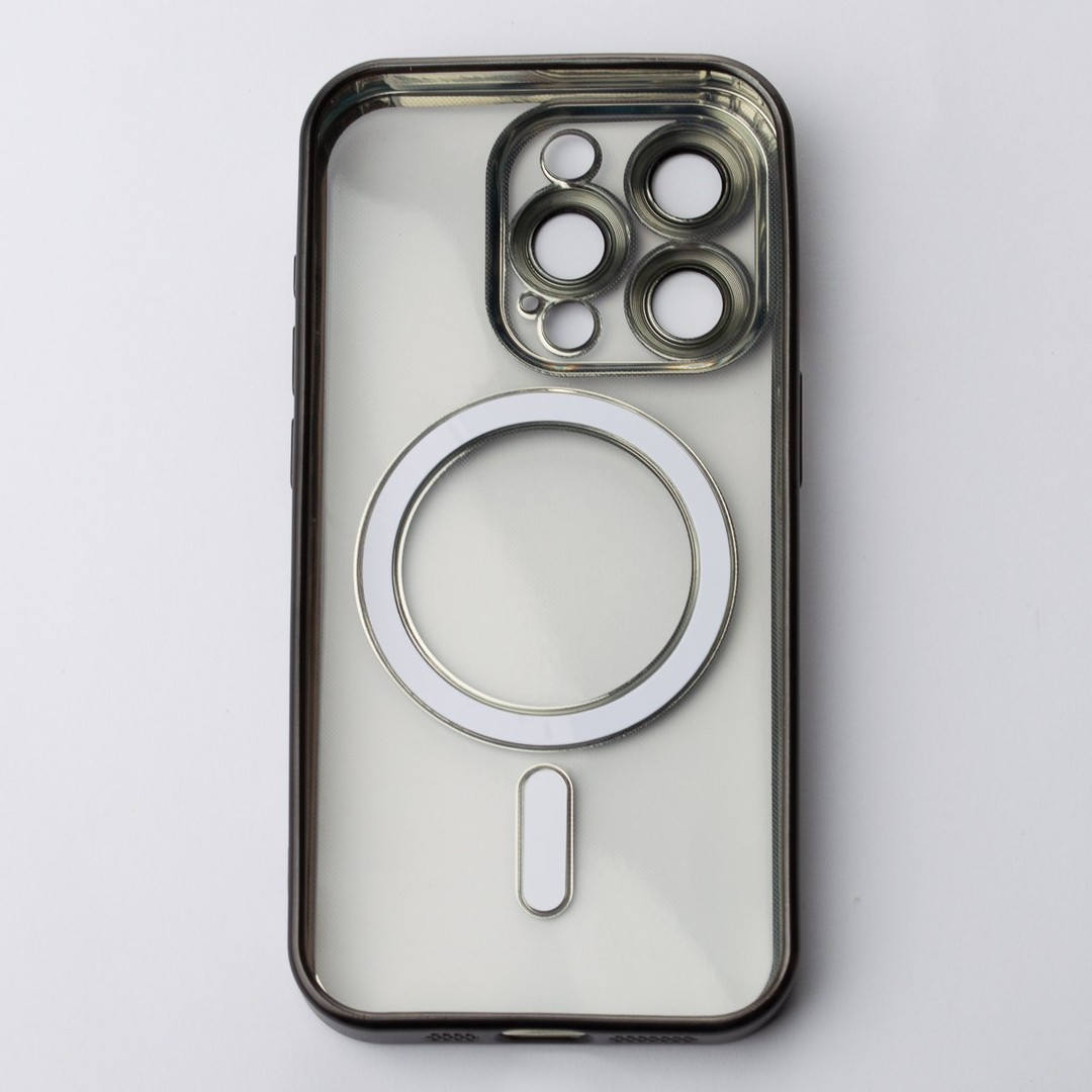 Накладка Metal Matte Case MagSafe для iPhone 13 Pro (black)-1
