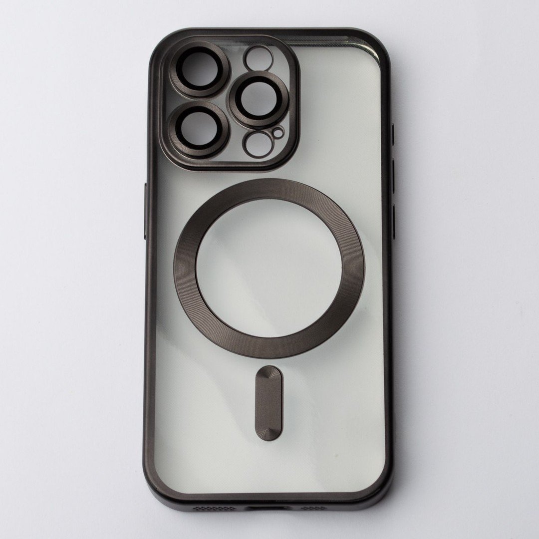 Накладка Metal Matte Case MagSafe для iPhone 13 Pro (black)-0