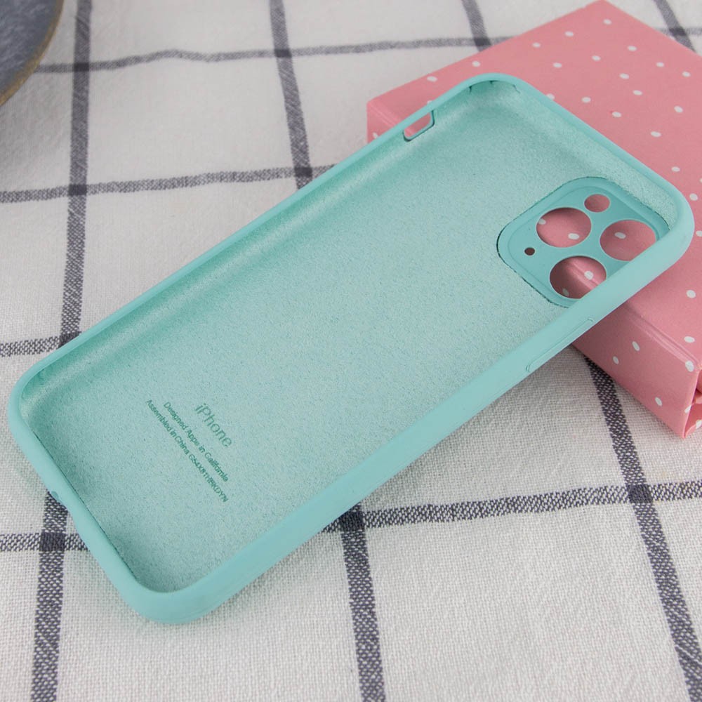 Silicone Case Full Camera Protective (AA) для iPhone 12 Pro Max (Ice Blue)-1