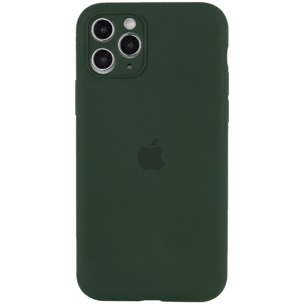 Silicone Case Full Camera Protective (AA) для iPhone 12 Pro Max (Cyprus Green)-0