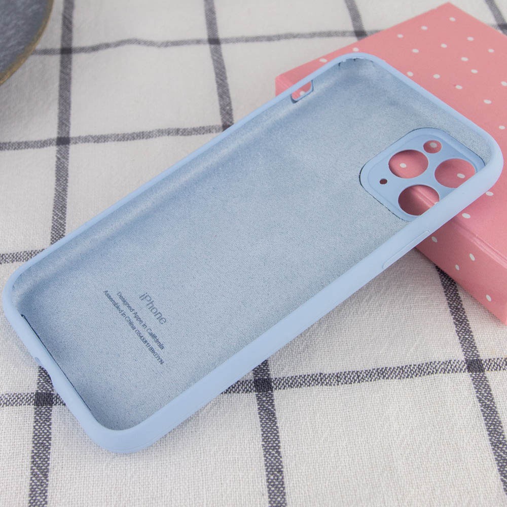 Silicone Case Full Camera Protective (AA) для iPhone 12 Pro Max (Lilac Blue)-1