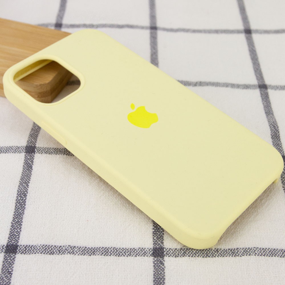 Silicone Case (AA) для iPhone 12 Pro Max (6.7") (Mellow Yellow)-1