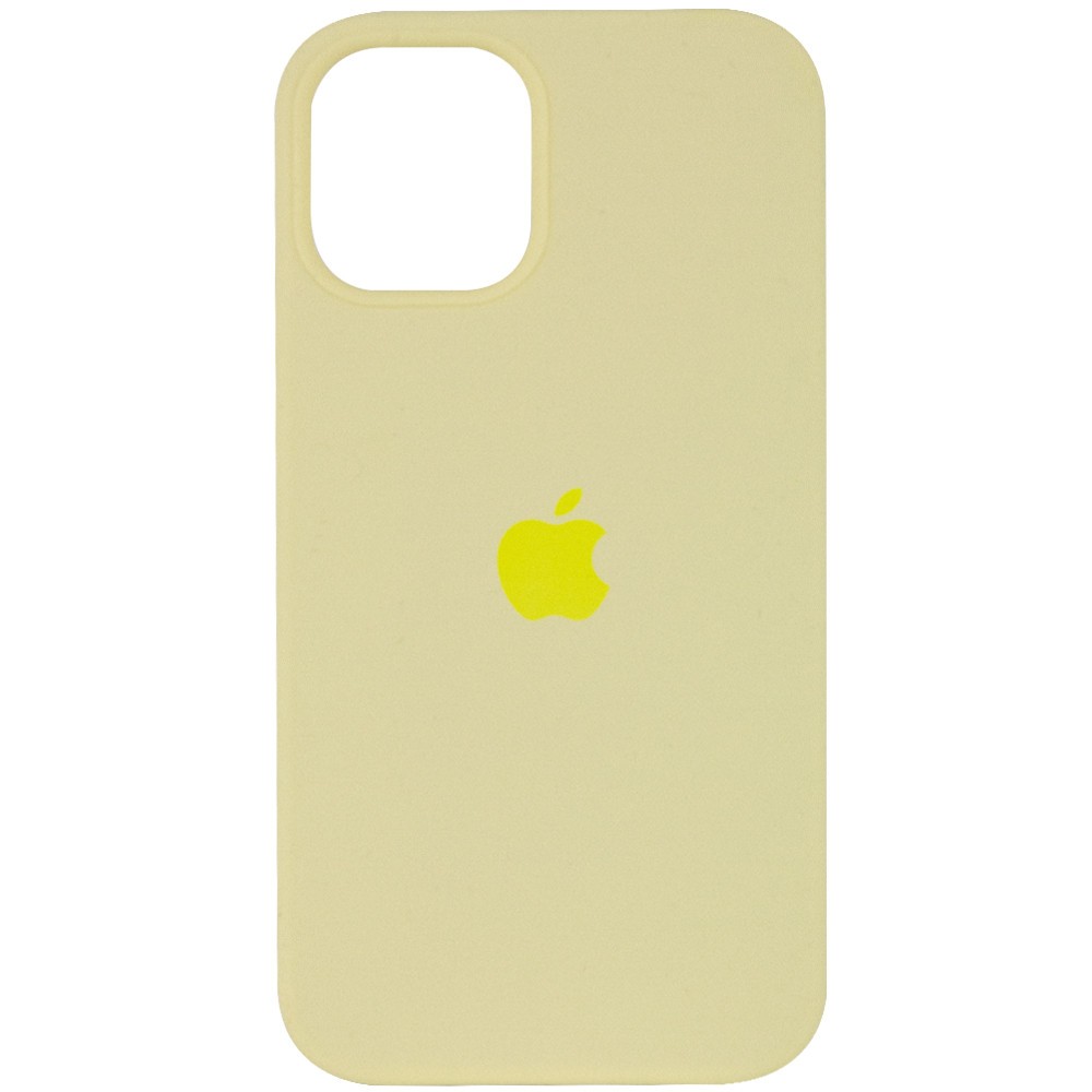 Silicone Case (AA) для iPhone 12 Pro Max (6.7") (Mellow Yellow)-0