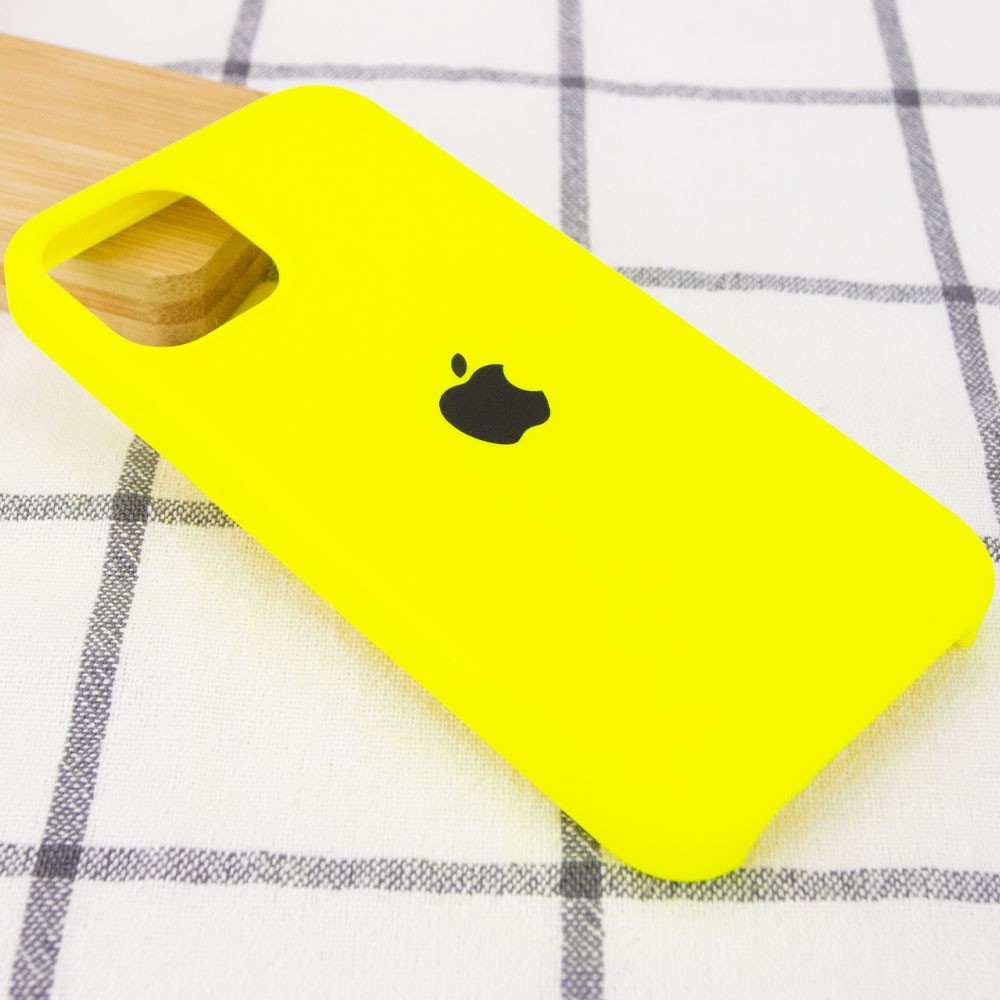 Silicone Case (AA) для iPhone 12 Pro Max (6.7") (Acid Yellow)-1