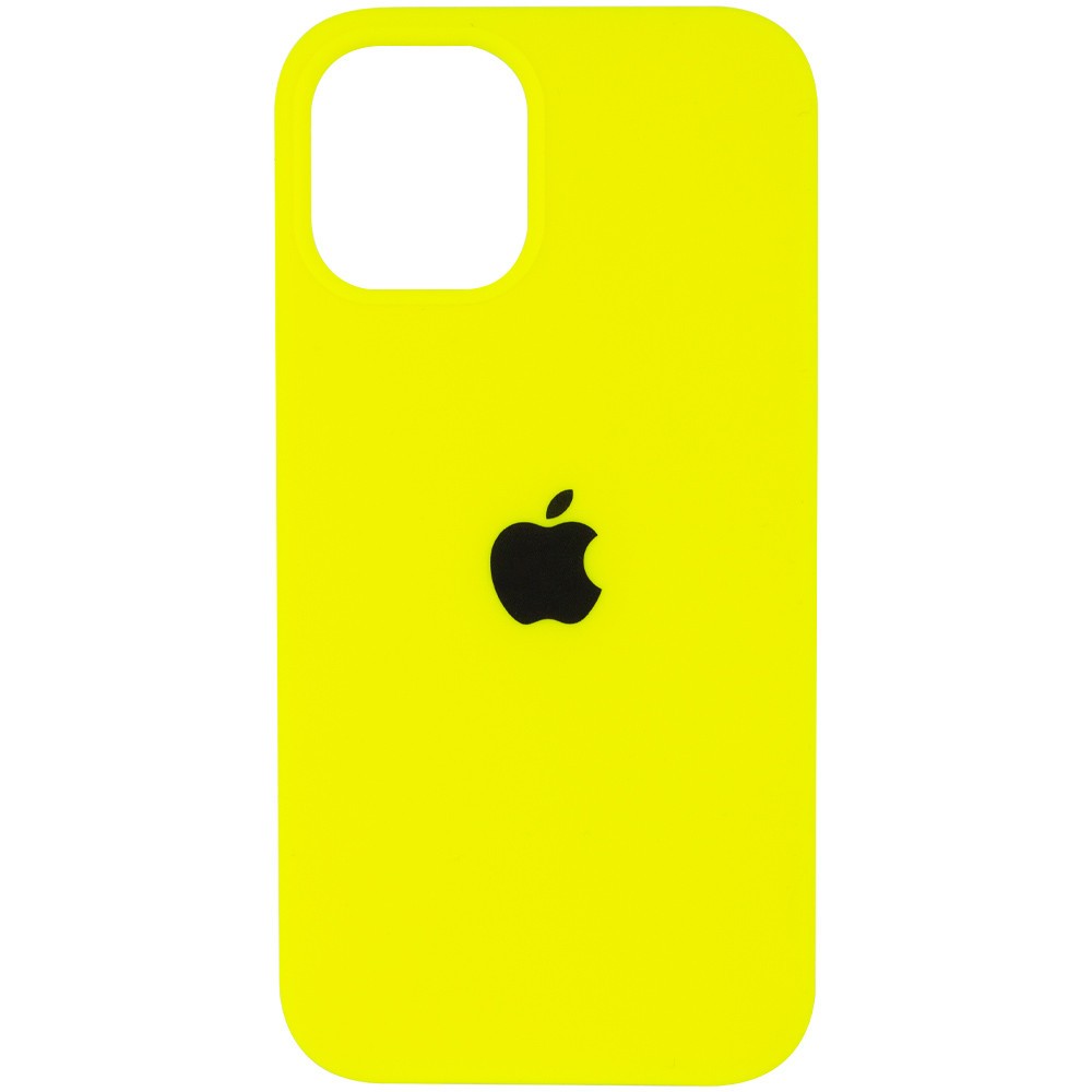 Silicone Case (AA) для iPhone 12 Pro Max (6.7") (Acid Yellow)-0