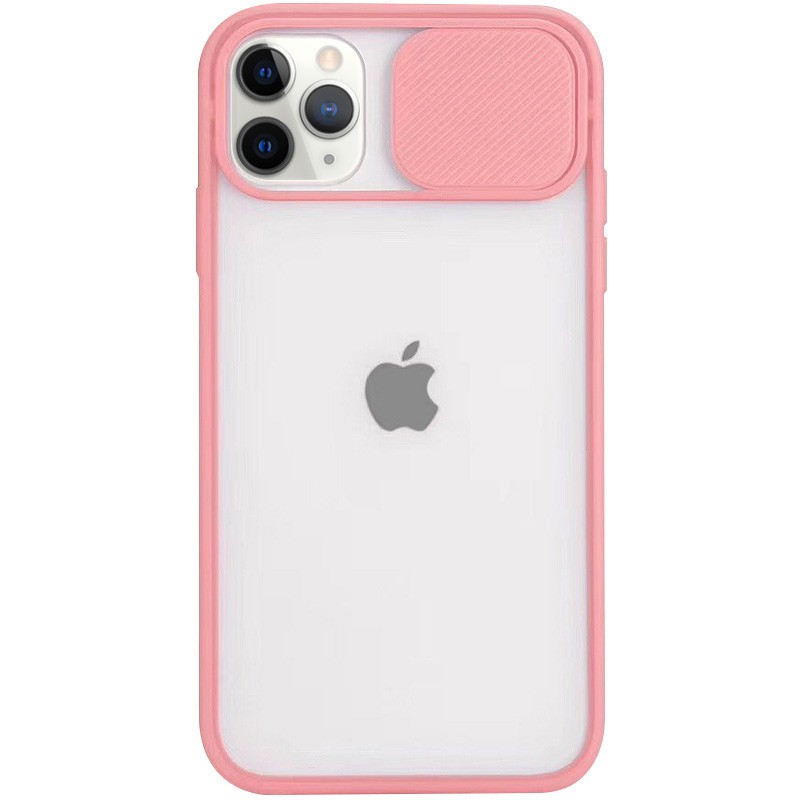 Накладка Camshield mate TPU для IPhone 12 Pro Max рожева шторка-0