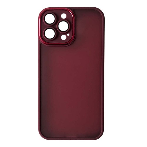 Накладка MATTE GUARD Camera Glass Protection для iPhone 12 Pro Max (Marsala)-0