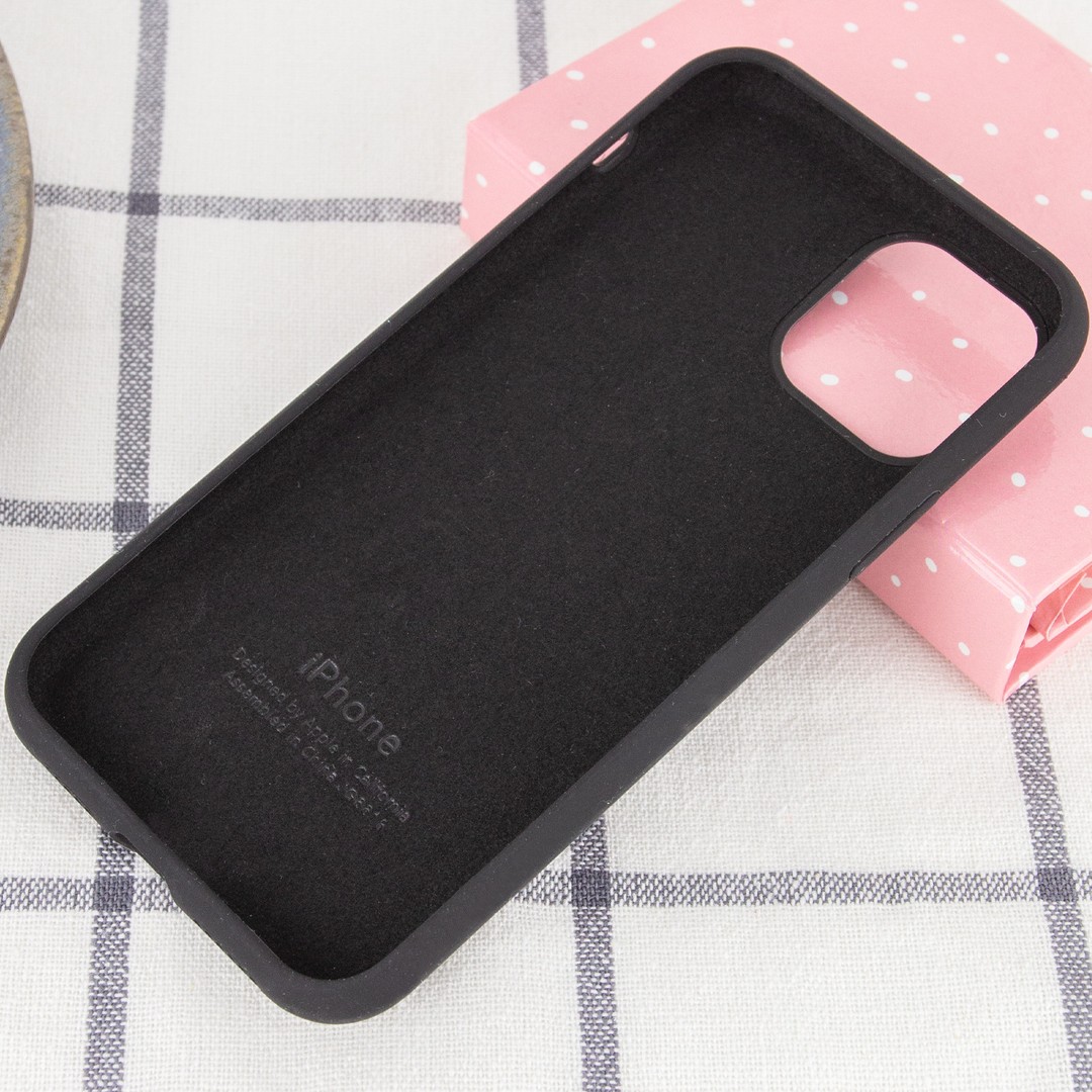 Silicone Case Full Protective (AA) для 12 Pro Max (6.7") (Black)-1
